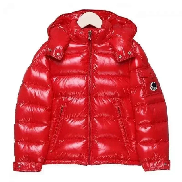 Moncler Down Jackets Glossy quilted hooded puffer jacket product detail image 8