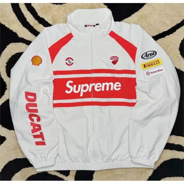 Supreme x Ducati Racing Windbreaker White/Red - 1