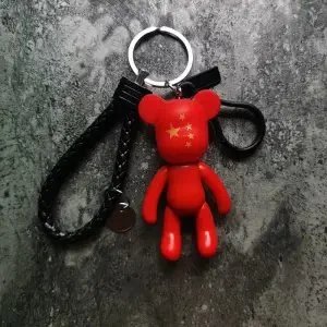 Medicom Toy Bearbrick Pink Clear Keychain Jewelry - 3
