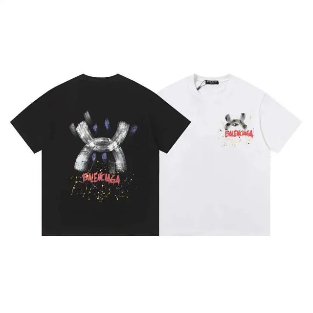 Balenciaga T-Shirts Short-Sleeve Graphic Print product detail image 10