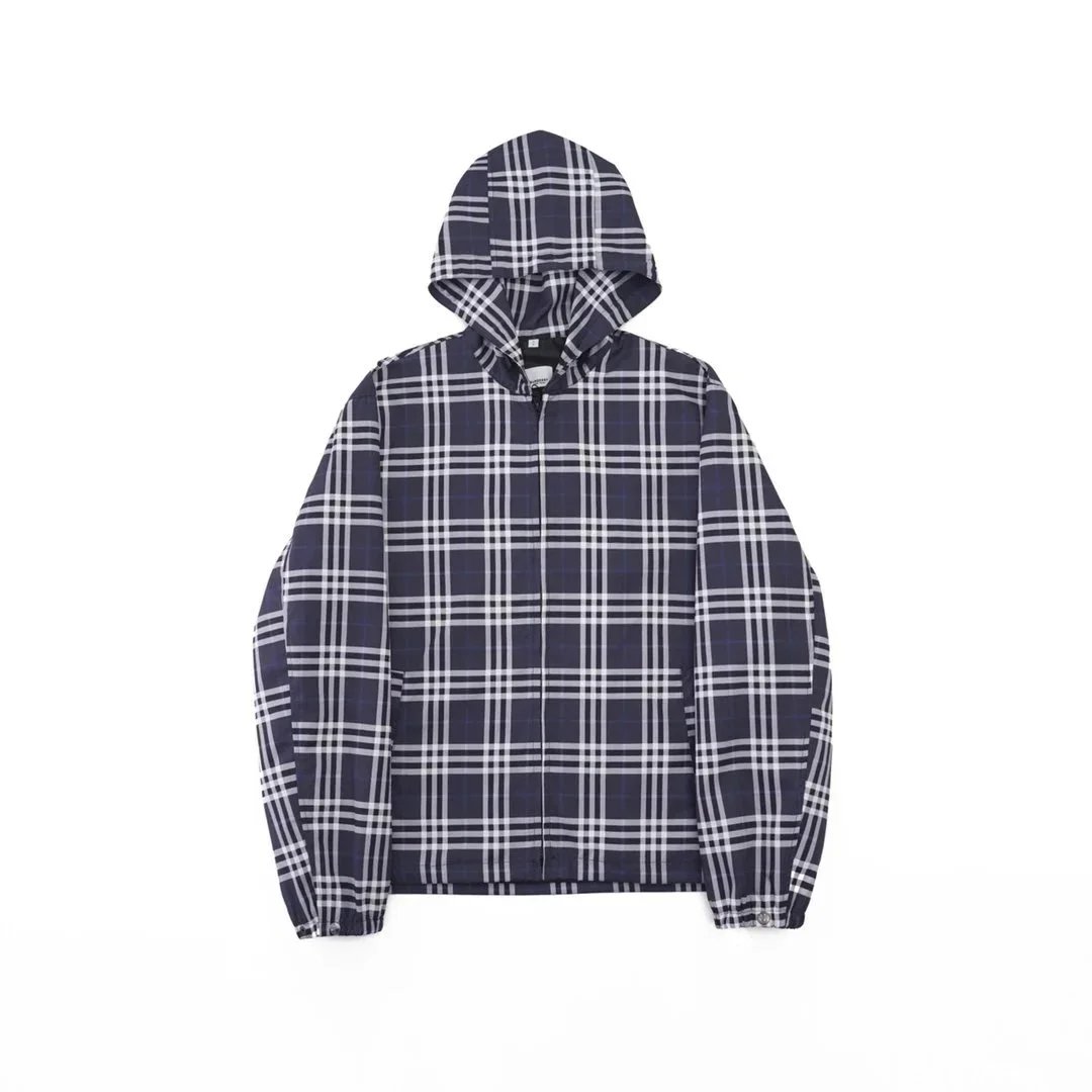 Burberry Jackets Logo and check-print jacket styles — 11