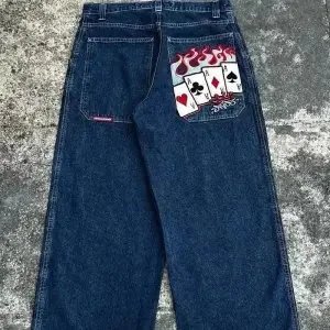 Unbranded Jeans Graphic Print Straight-Leg — 22