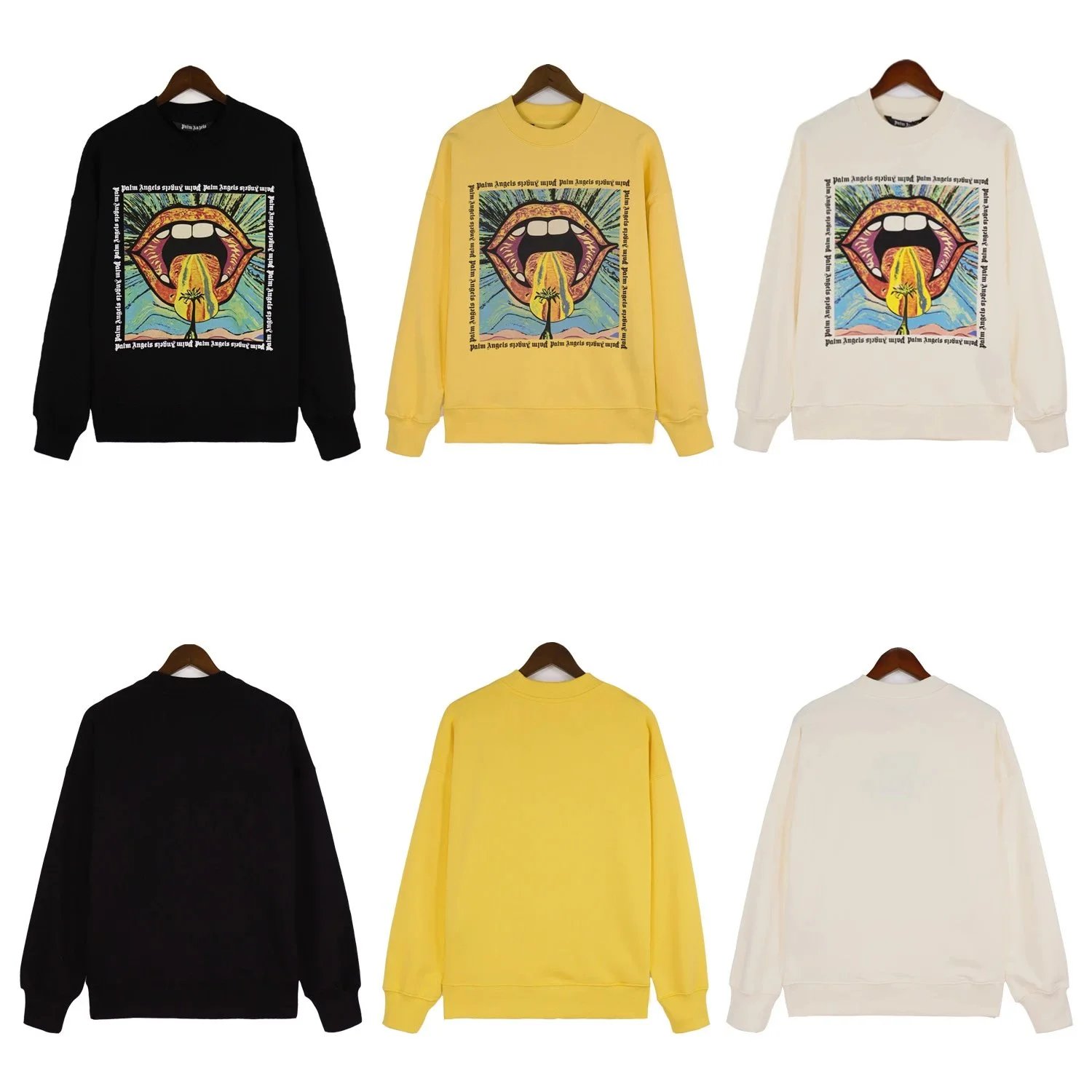 Palm Angels Graphic Print Black Hoodie - 5