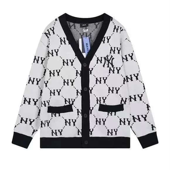 MLB Knitwear Button-Front V-Neck Knit Cardigan product detail image 8