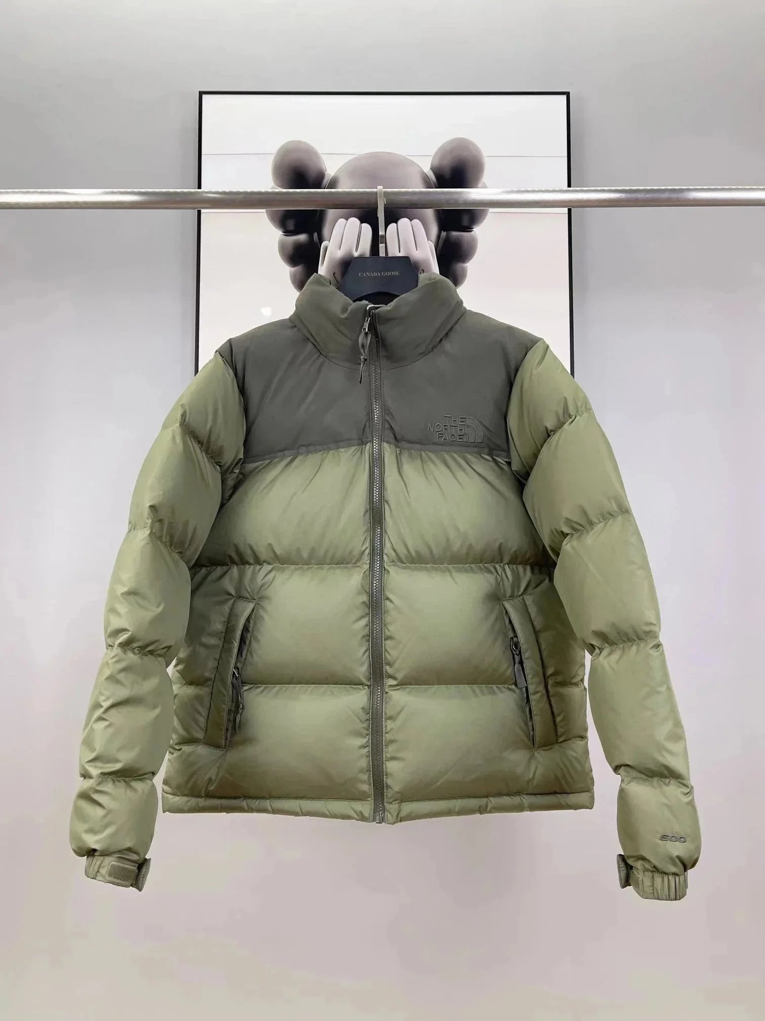 The North Face Down Jackets 700-fill color-block puffer jacket image 7