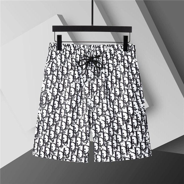 Louis Vuitton Shorts Elastic-Waist Drawstring Monogram Print — 3805 black