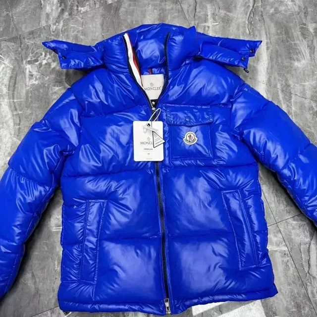 Moncler Down Jackets Hooded shiny puffer jacket product detail image 11