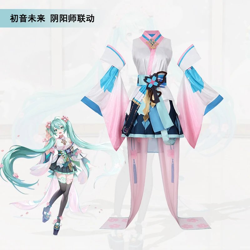 Unbranded Matching Sets Hatsune Miku Onmyoji Collaboration Cosplay Costume Set image 1