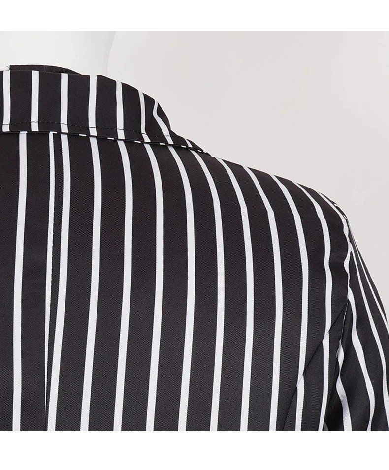 Design Jack Skeleton Set Black and White Striped Costume Set Sets - 9