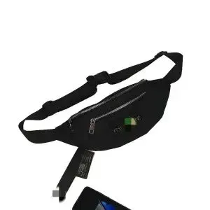 Design Belt Bag Black Sporty Waist Pack - 1