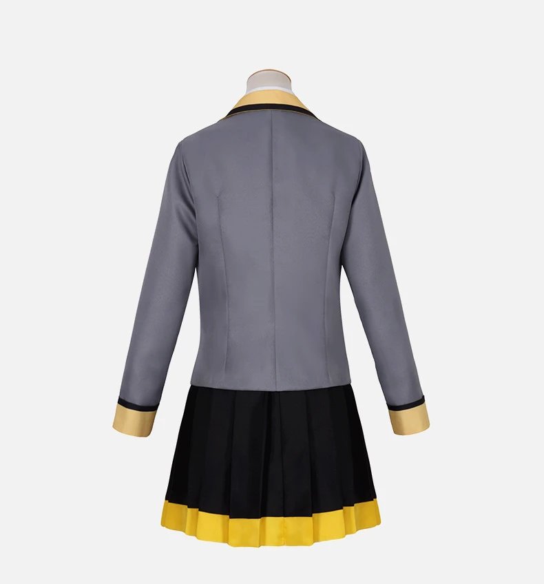 Design Xingnai One Song Set Gray White Blue School Uniform Cosplay Costume - 9