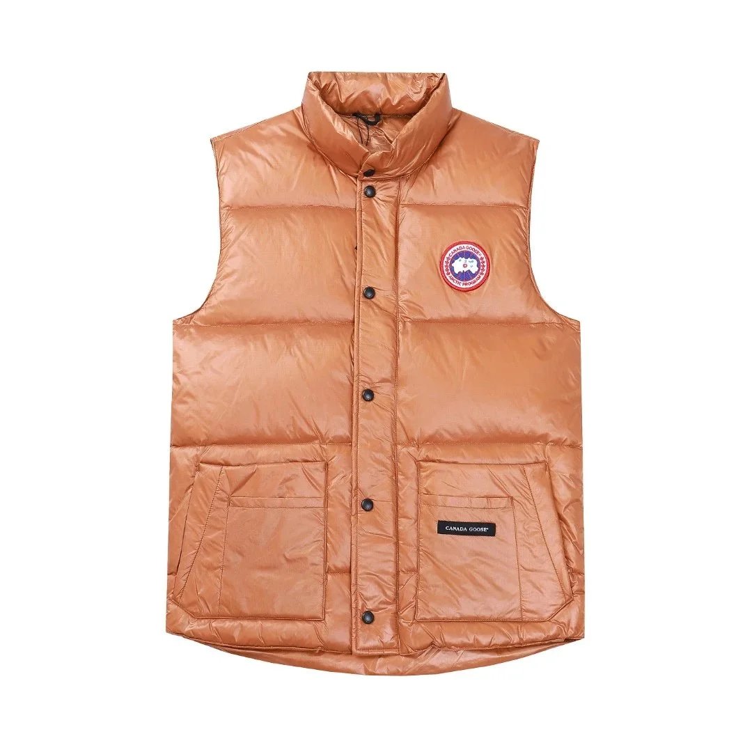 Canada Goose Vests Quilted puffer vest with stand collar and patch pockets — 01