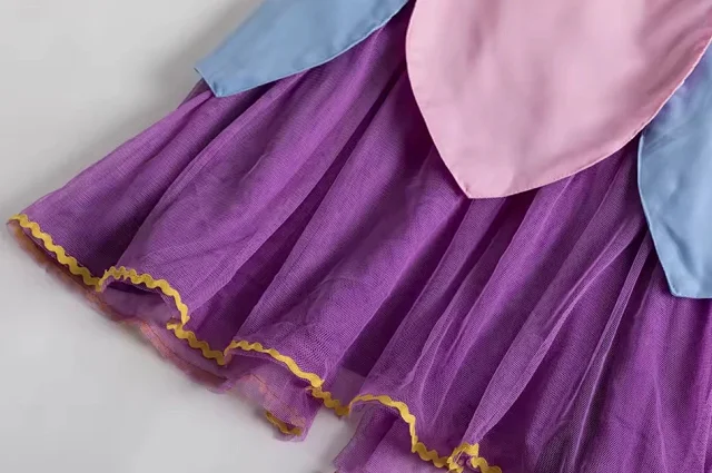Unbranded Dresses Purple and pink princess cosplay dress with lace trim tulle skirt product detail image 14