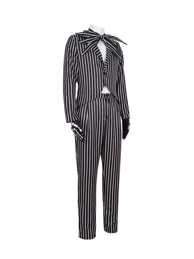 Unbranded Matching Sets Jack Skeleton striped costume set product detail image 5