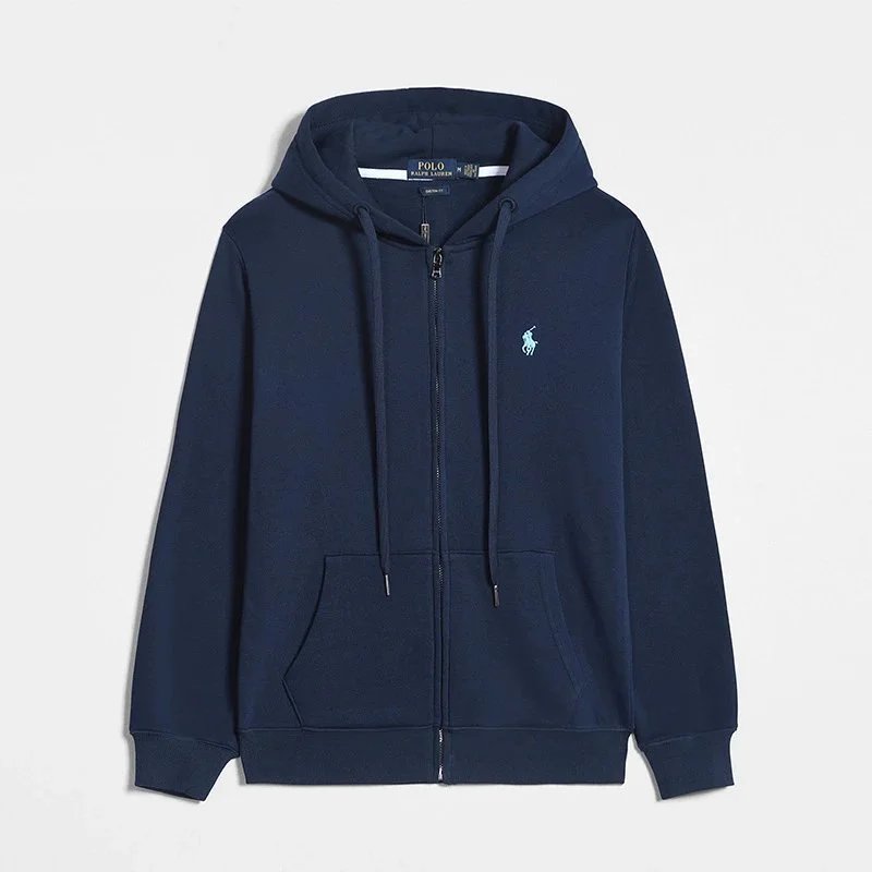 zipper navy blue