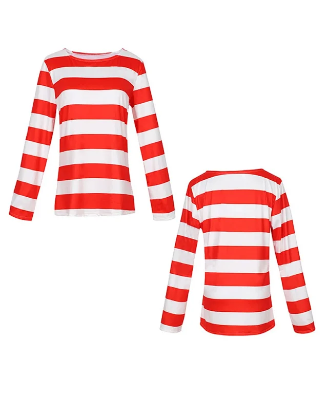 Unbranded Matching Sets Red and White Striped Costume Set product detail image 2