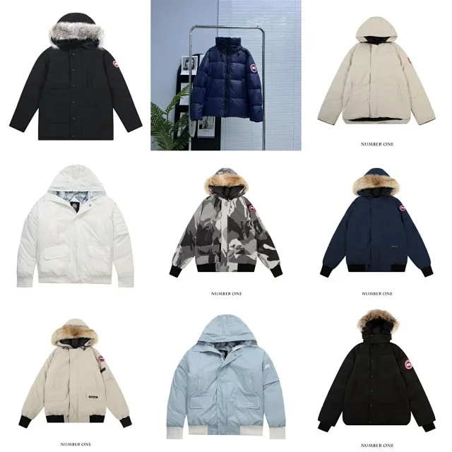 Canada Goose Down Jackets Hooded Parka with Fur Trim product detail image 1