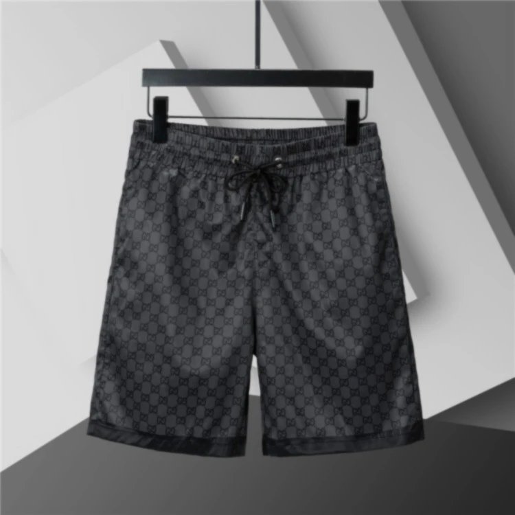 Louis Vuitton Shorts Elastic-Waist Drawstring Monogram Print — 3833 black