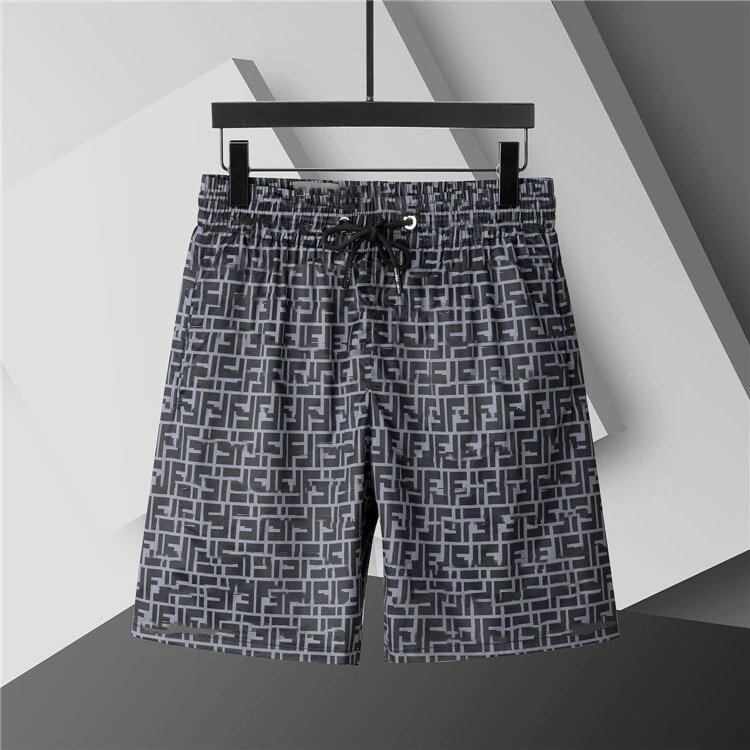 Louis Vuitton Shorts Elastic-Waist Drawstring Monogram Print — 3684 Dark gray