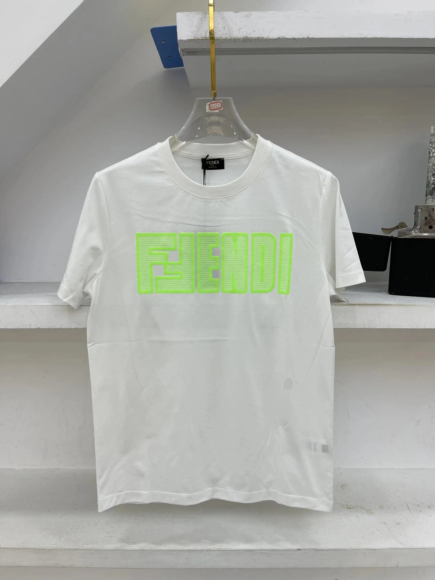 Fendi T-Shirts Short-Sleeve Logo Graphic T-Shirt — 11
