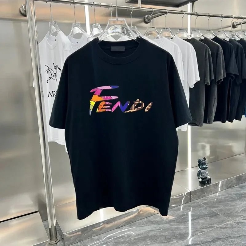 Fendi T-Shirts Short-Sleeve Logo Graphic T-Shirt — 24