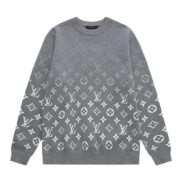 Louis Vuitton Knitwear Crew-Neck Logo Knit Sweater product detail image 5