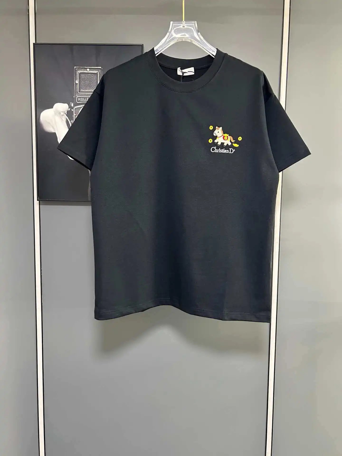 Unbranded T-Shirts Short-Sleeve Crew-Neck Graphic T-Shirt — 07 Black