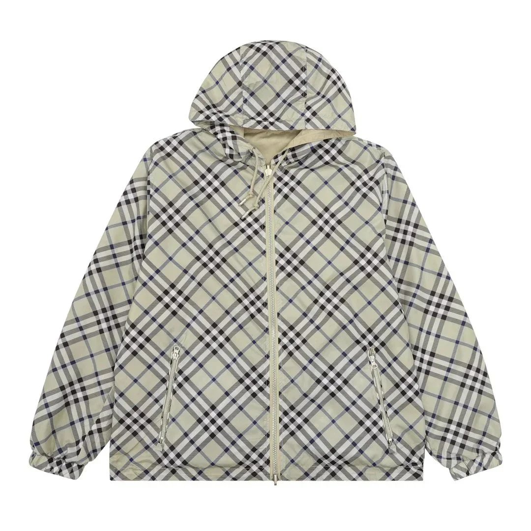 Burberry Jackets Logo and check-print jacket styles — 01