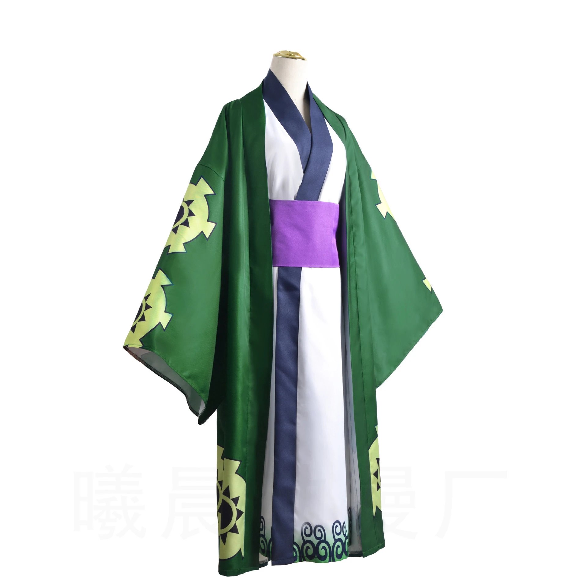 Design Red Kimono-Style Robe with Blue Floral Pattern Sleepwear - 17