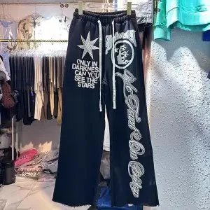 Hellstar Trousers Graphic Drawstring Wide-Leg — 05