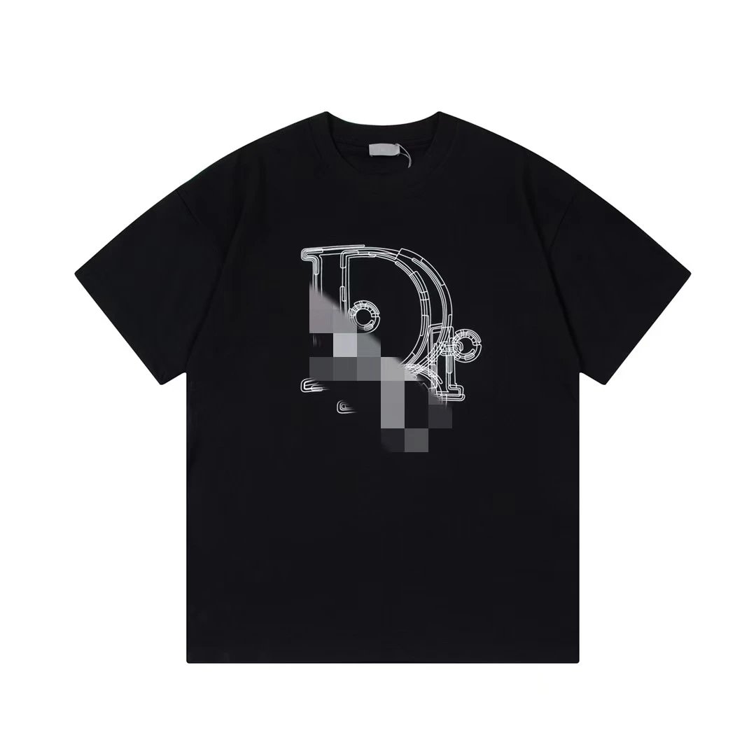 Unbranded T-Shirts Crew Neck Short Sleeve Graphic Print — F 017 Black