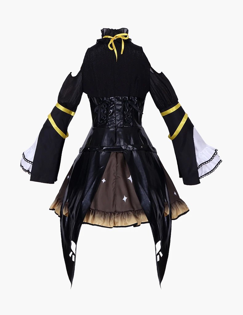 Design Hatsune Miku Xiao Liangxiong (Jing Yin Lian) Cosplay Costume Set Black White Yellow - 7