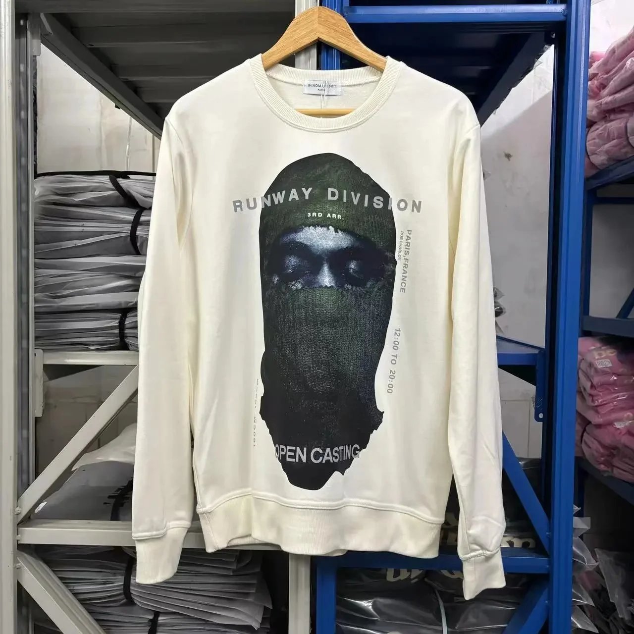 IH NOM UH NIT Runway Division Graphic Sweatshirt Off-White Sweater