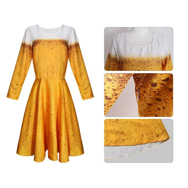 Unbranded Matching Sets Beer Print Costume Set product detail image 14