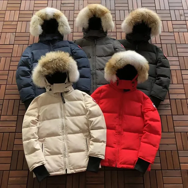 Canada Goose Down Jackets Fur-Trim Hooded Jacket product detail image 2