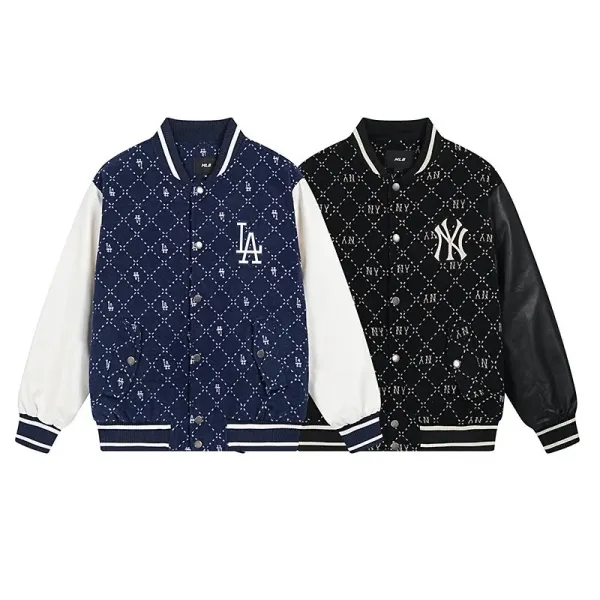 MLB Boston Red Sox Embroidered Track Jacket Beige Outerwear - 7