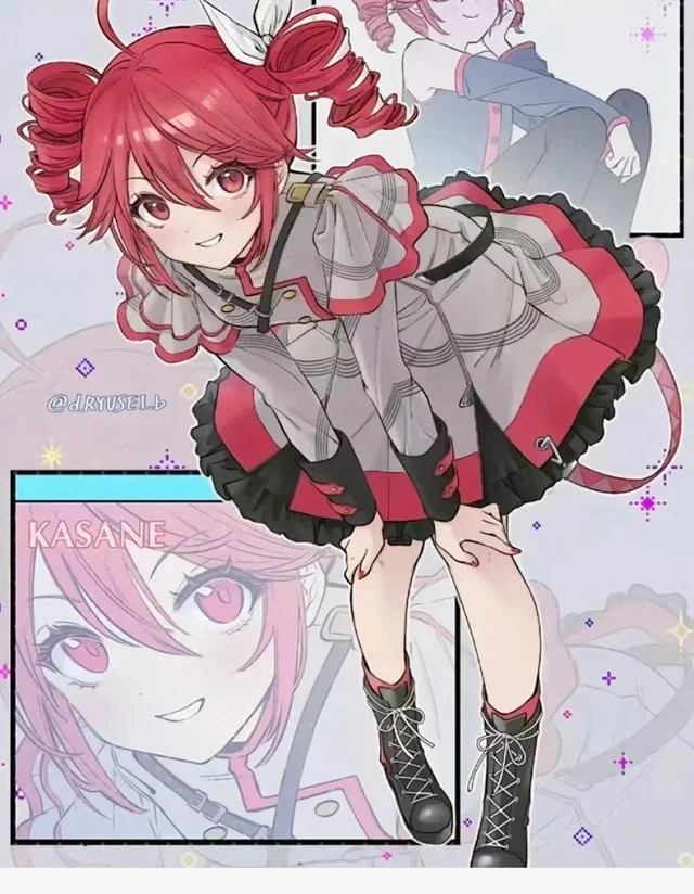 Unbranded Matching Sets Kasane Teto cosplay outfit set product detail image 1
