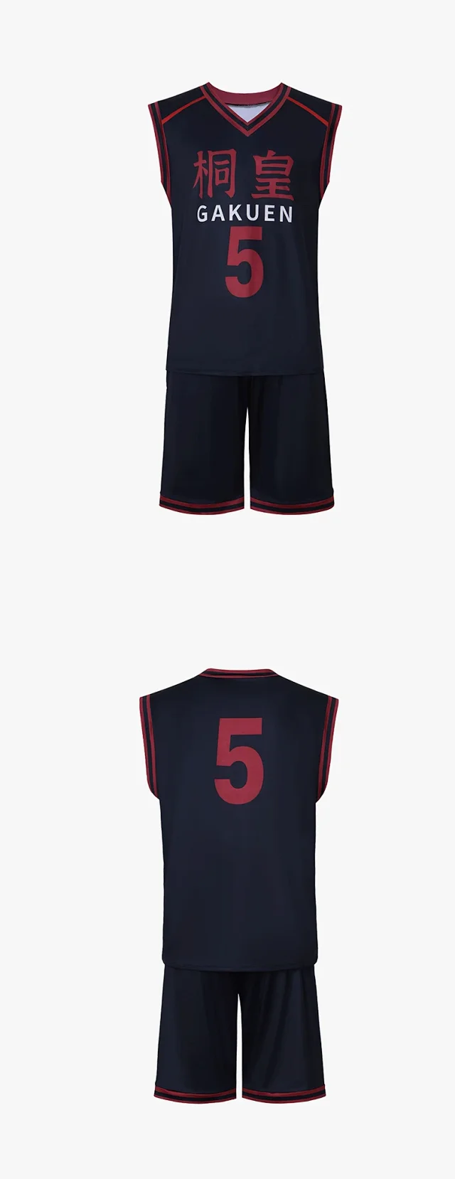 Unbranded Matching Sets Kuroko's Basketball Team Uniform Set product detail image 4