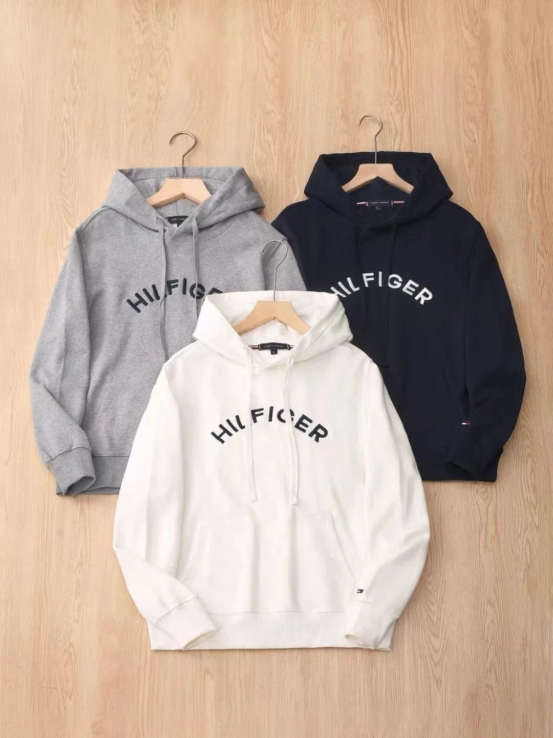 Tommy Hilfiger 1985 Heritage Embroidered Sweatshirt Gray Hoodie - 2