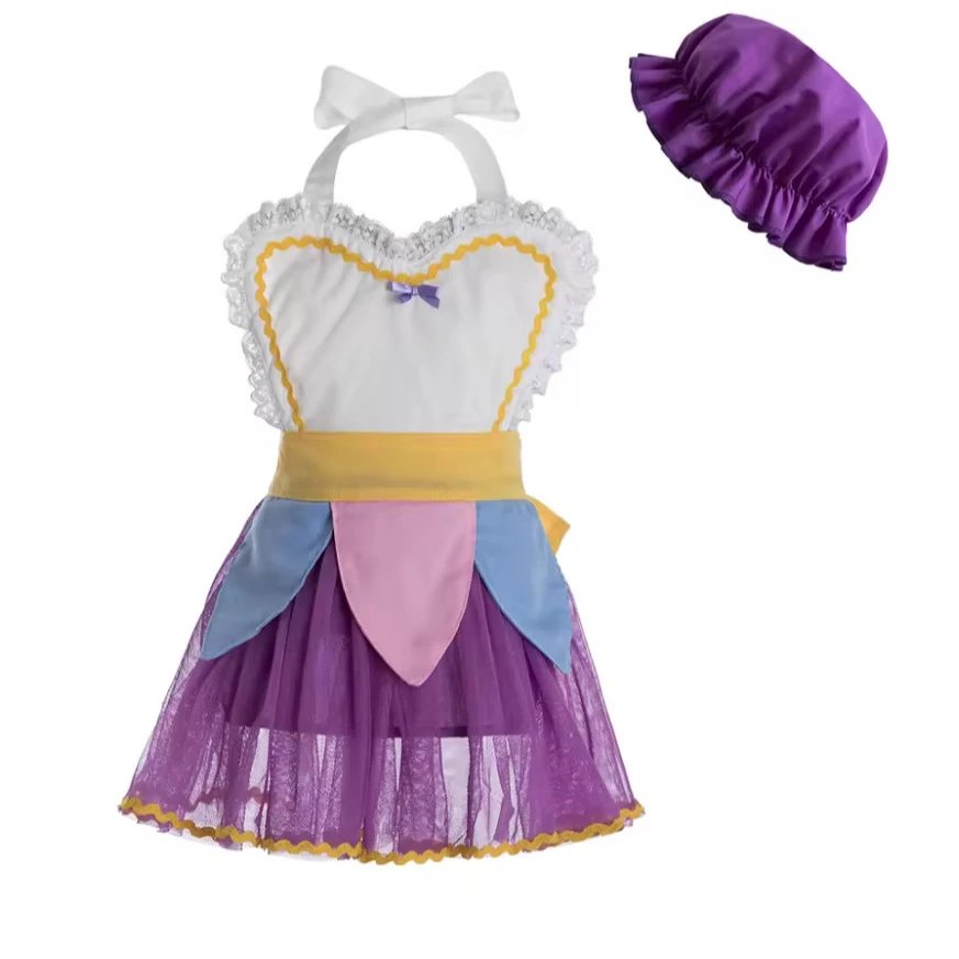 Unbranded Dresses Purple and pink princess cosplay dress with lace trim tulle skirt image 4