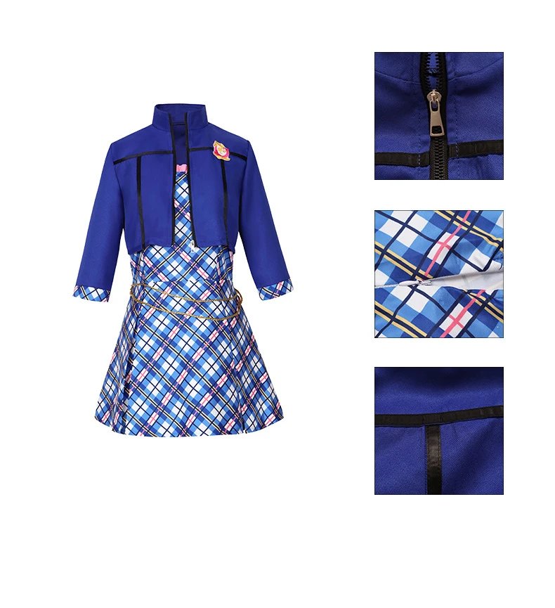 Design Barbie Princess x Delancey Set Navy Blue and Pink Plaid School Uniform Set Sets - 5