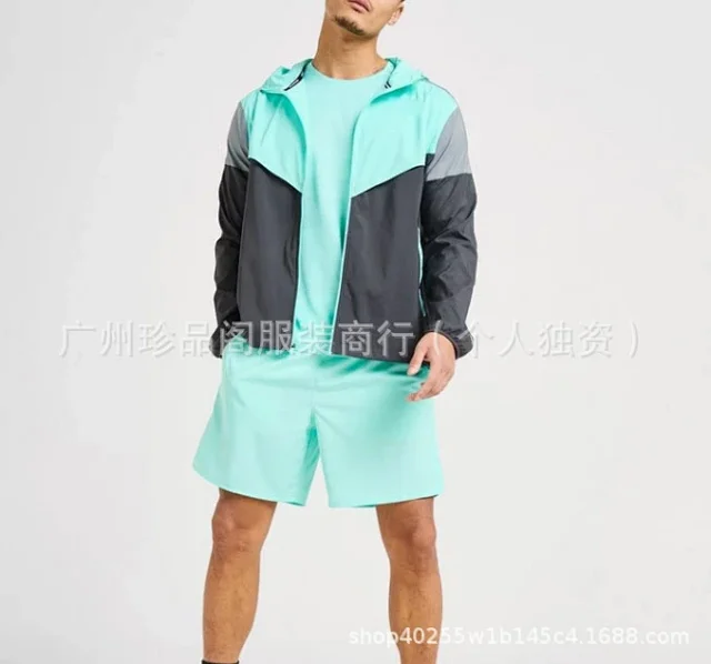 Nike Jackets Hooded color-block windbreaker jacket product detail image 6