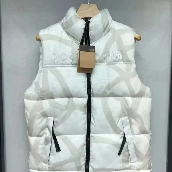 The North Face Down Jackets 700-fill color-block puffer jacket — Vest-2