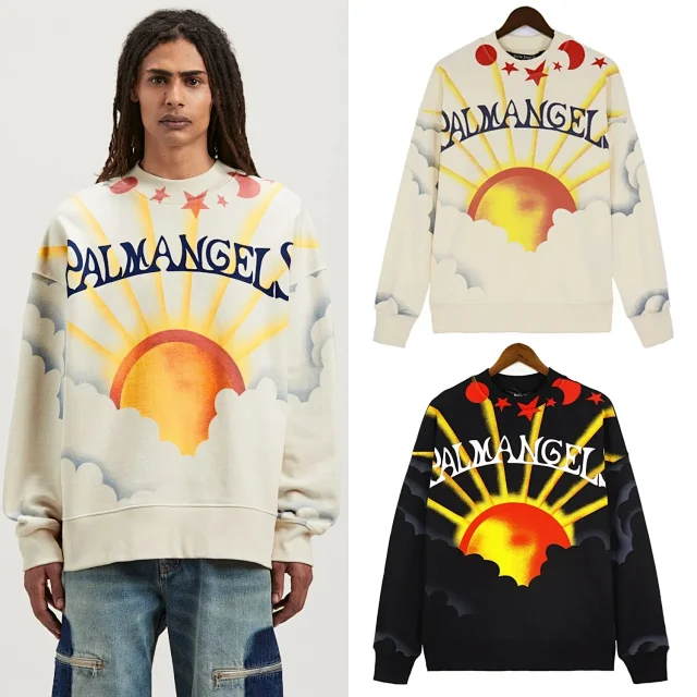 Palm Angels Graphic crewneck sweatshirts and goggle-hooded zip jackets product detail image 2