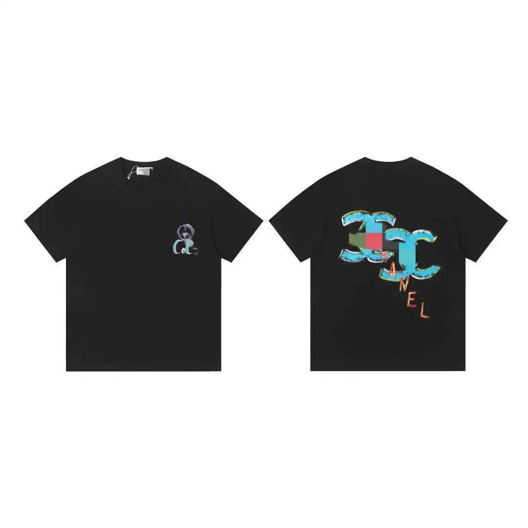 Balenciaga T-Shirts Short-Sleeve Graphic Print — 607 black