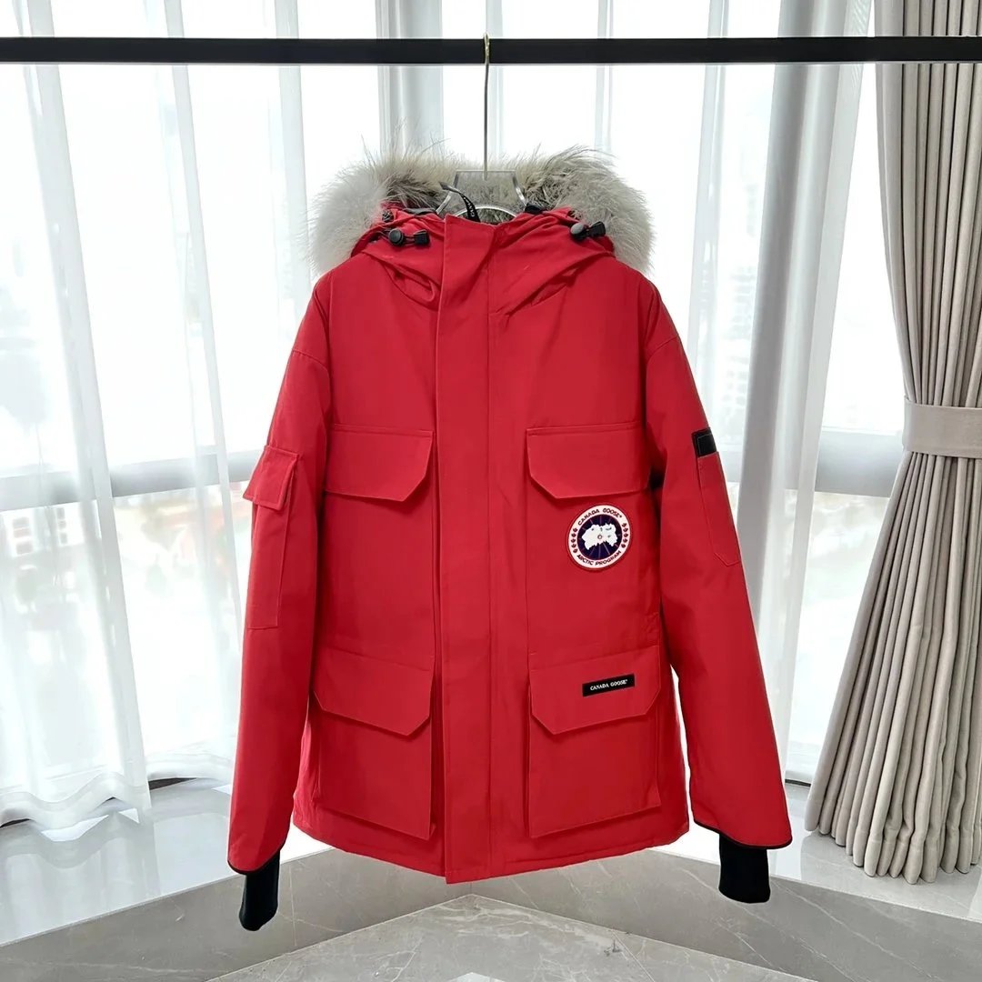 Canada Goose Down Jackets Hooded Parka with Fur Trim — 34