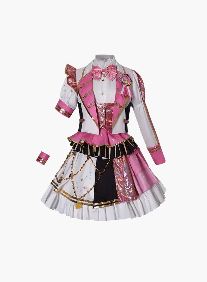 Design World Plan (Tian Ma Si) 5th Anniversary Gratitude Concert Costume Set White Yellow Holographic Performance Outfit - 4