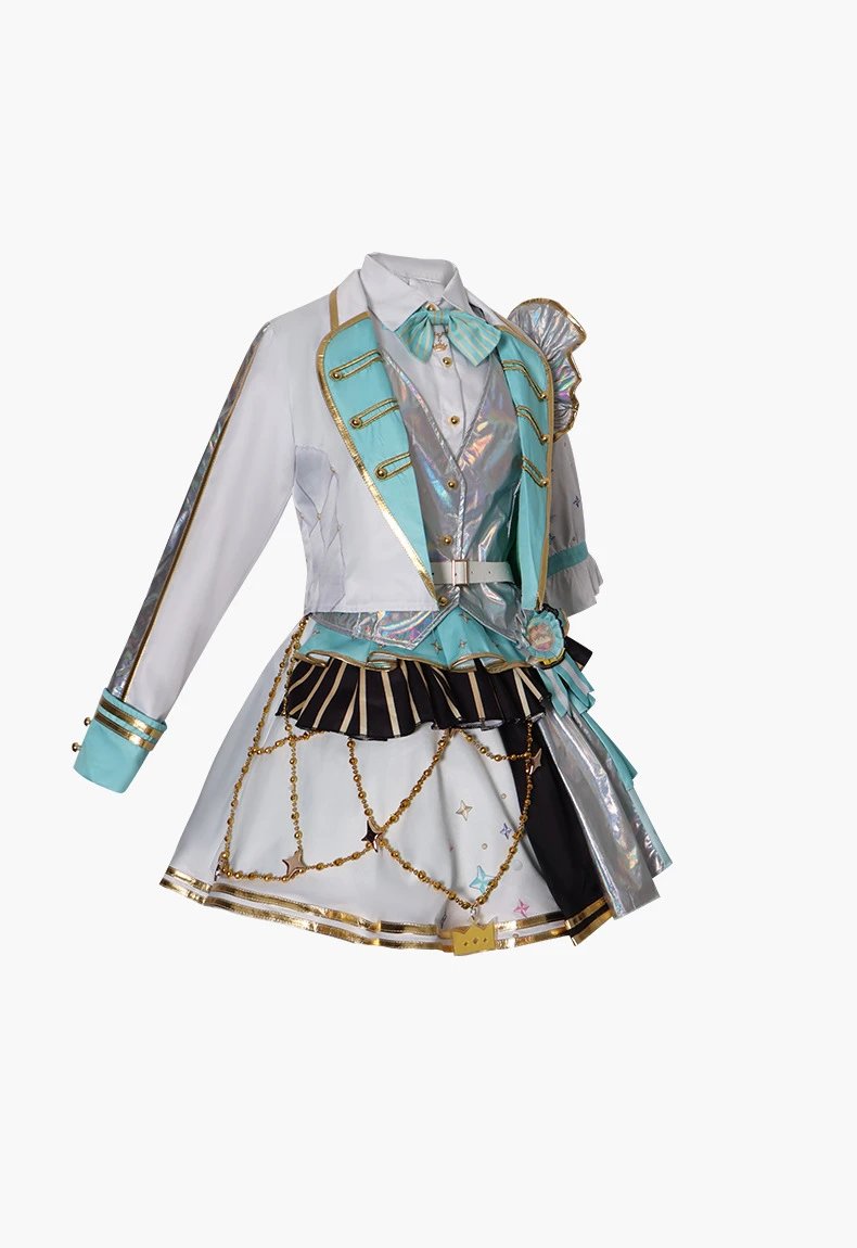 Design World Plan (Tian Ma Si) 5th Anniversary Gratitude Concert Costume Set White Yellow Holographic Performance Outfit - 17