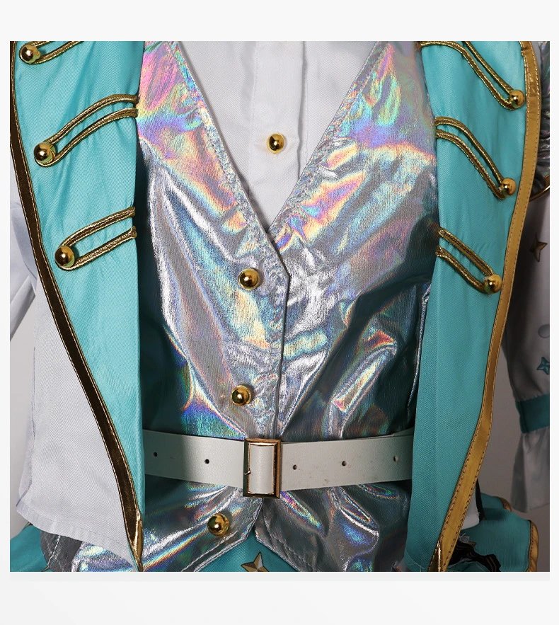 Design World Plan (Tian Ma Si) 5th Anniversary Gratitude Concert Costume Set White Yellow Holographic Performance Outfit - 21