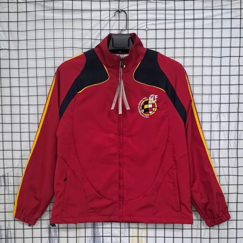 Unbranded Jackets Zip-Front National Football Team Track Jacket — Spain 07 Red Spain